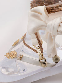 White & Gold Glamflip - Peggell Mallorca SL