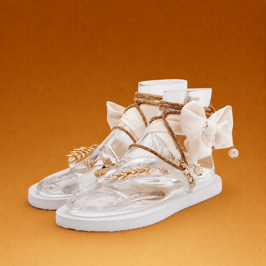 White & Gold Glamflip - Peggell Mallorca SL