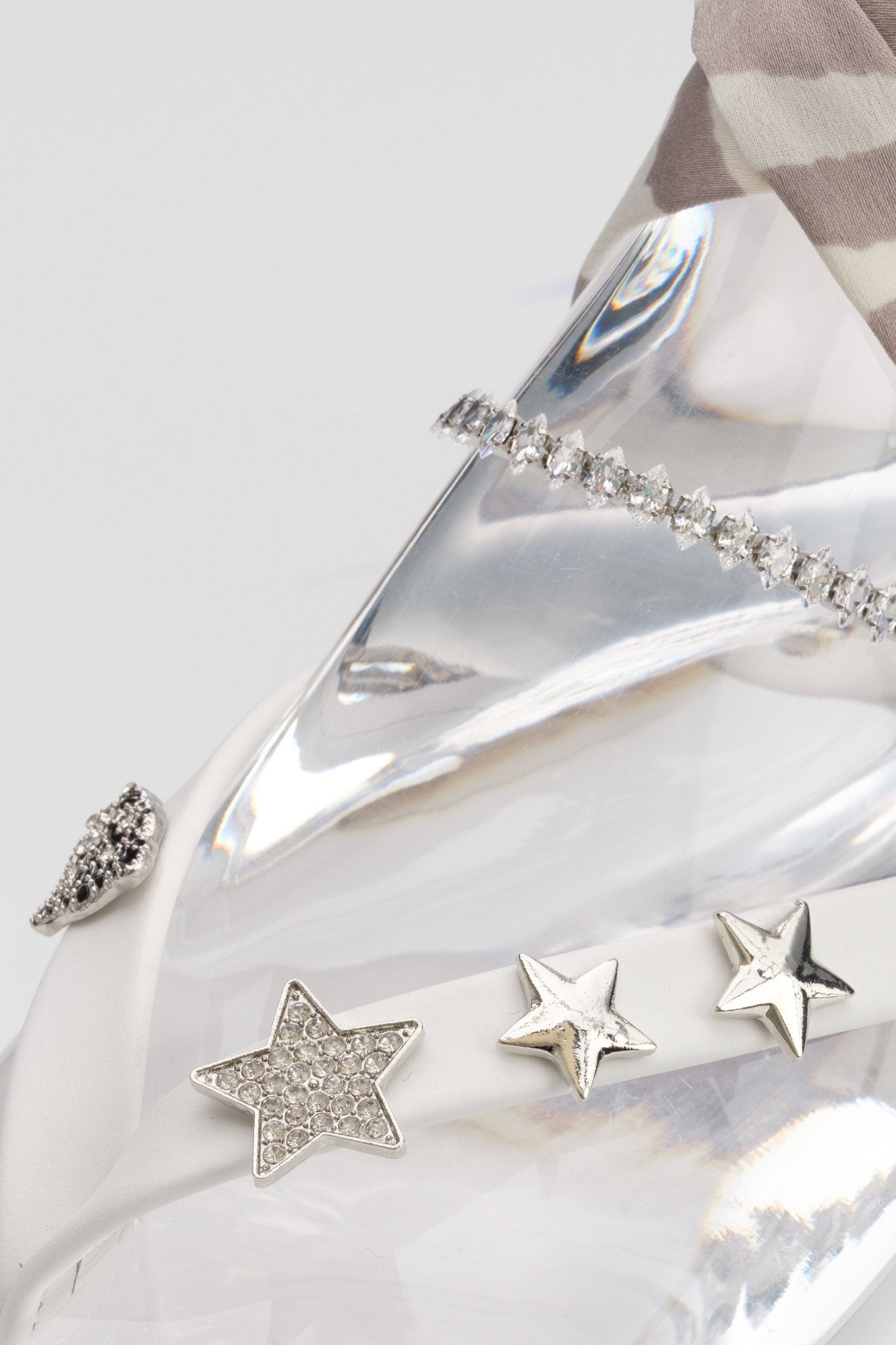 White Leather Glamflip - Peggell Mallorca SL