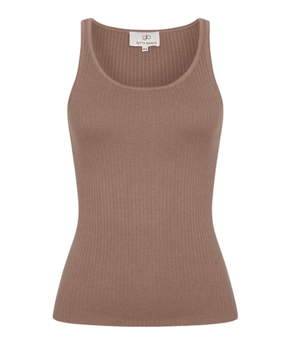 Willow Mocha Tank Top by Gitta Banko - Peggell Mallorca SL