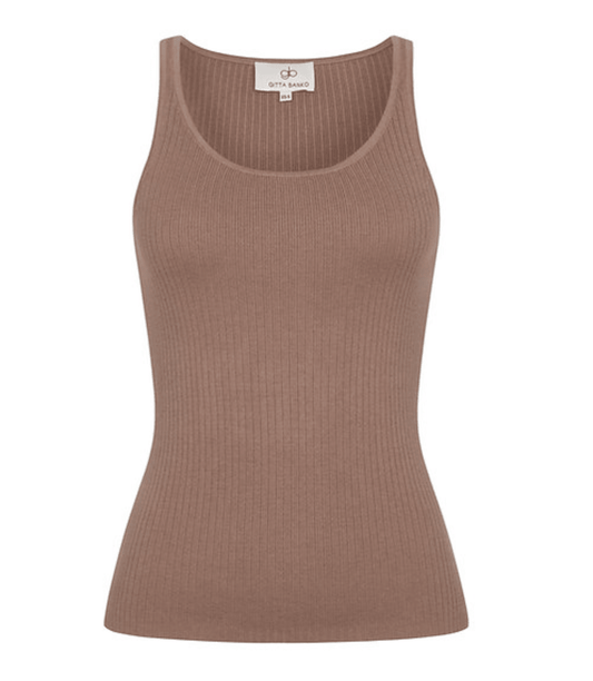 Willow Mocha Tank Top by Gitta Banko - Peggell Mallorca SL
