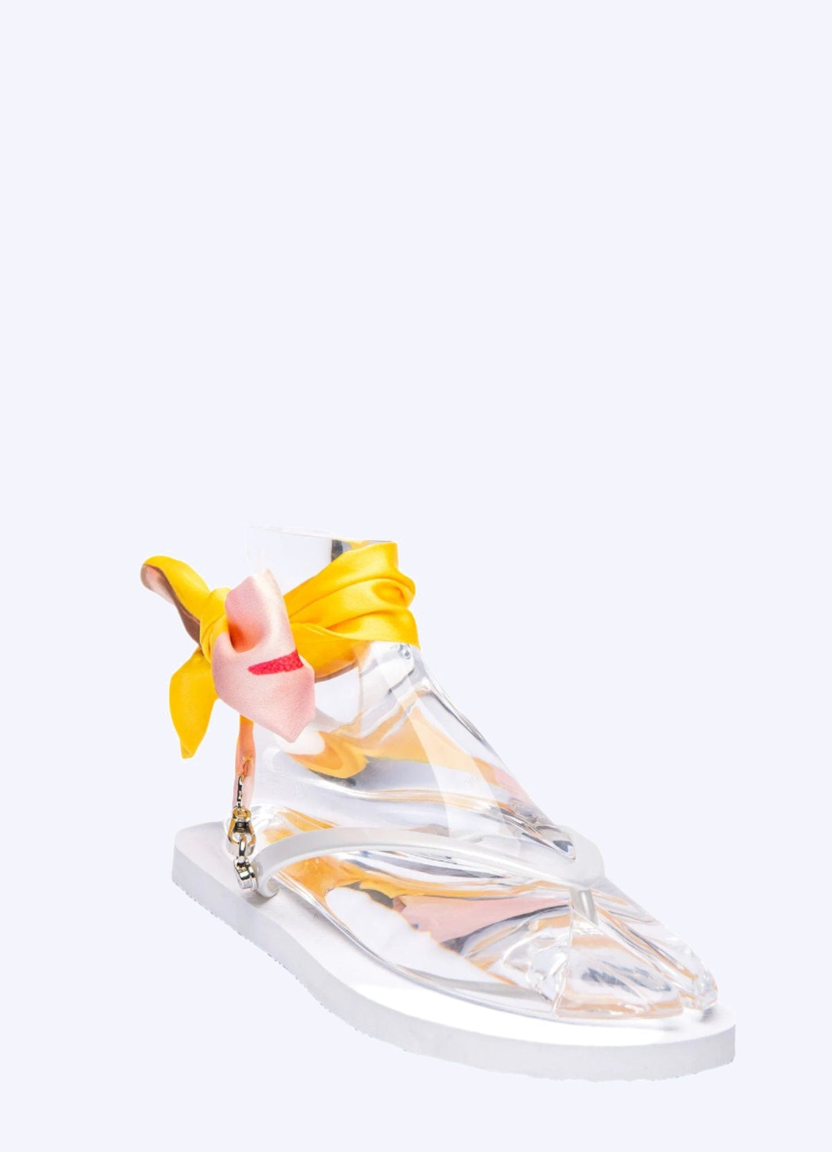 Yellow with pink flower ribbon - Peggell Mallorca SL