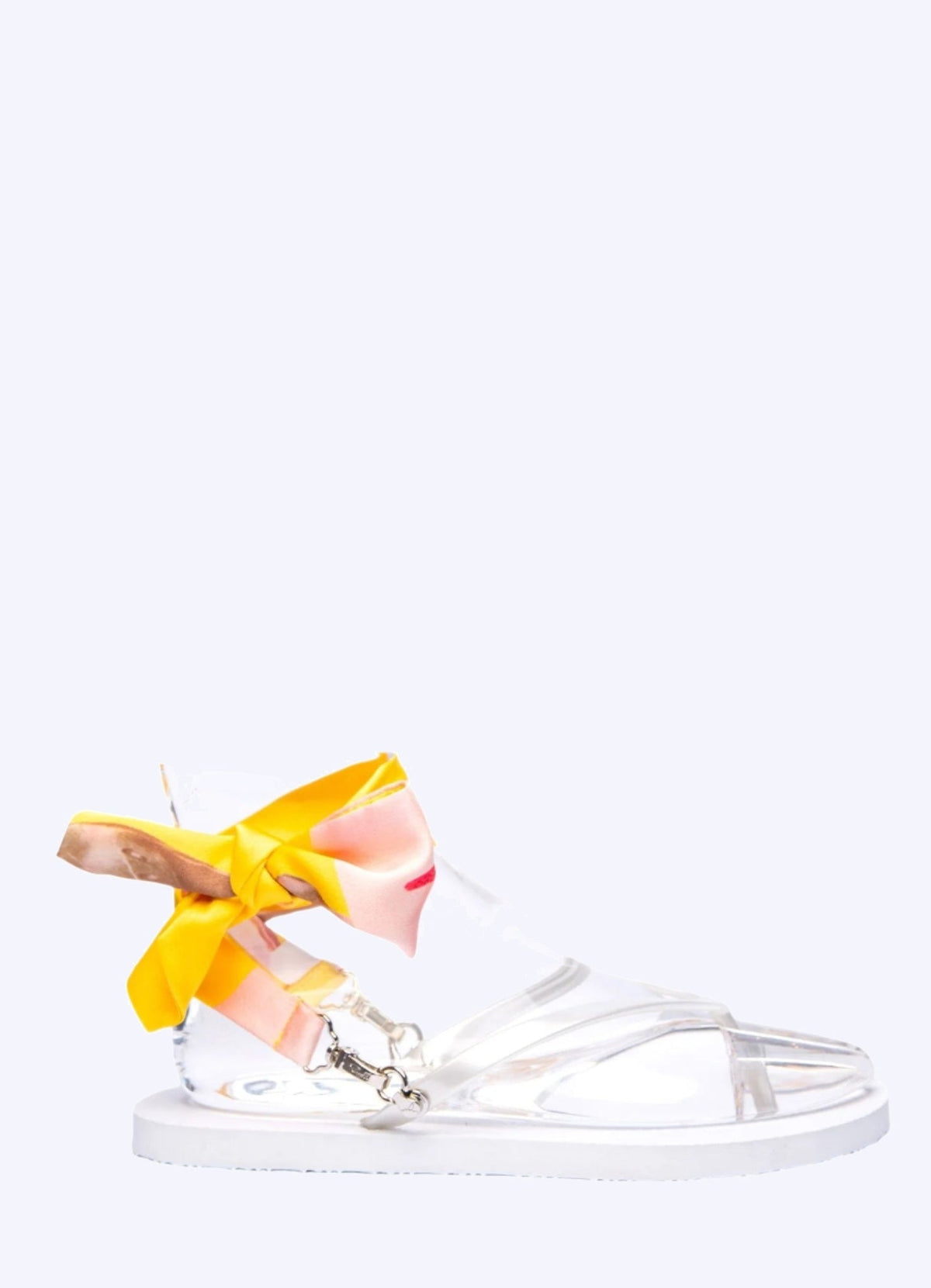 Yellow with pink flower ribbon - Peggell Mallorca SL