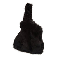 Big Faux Fur Bag Black - Peggell