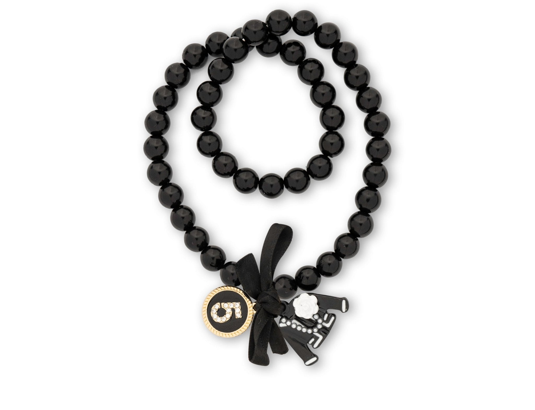 Black pearl bracelet nr5 & jacket - Peggell