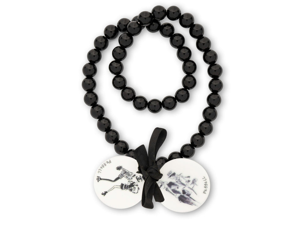 Black pearl bracelet women - Peggell