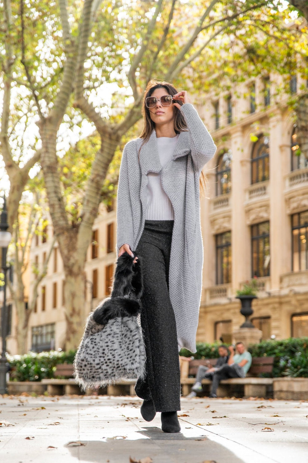 Cashmere Cardigan by Simone Bruns grey - Peggell