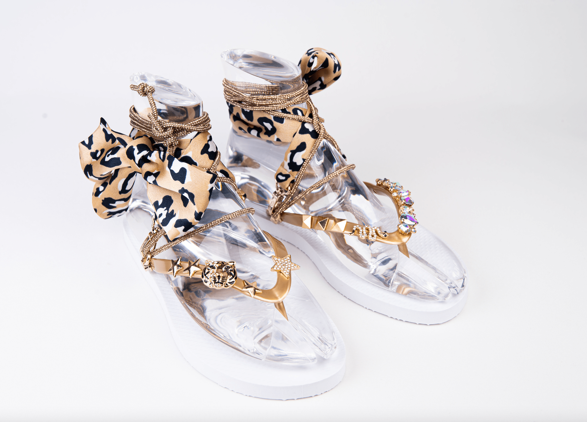 Golden leopard glamflips - flip flop and sandals - Peggell