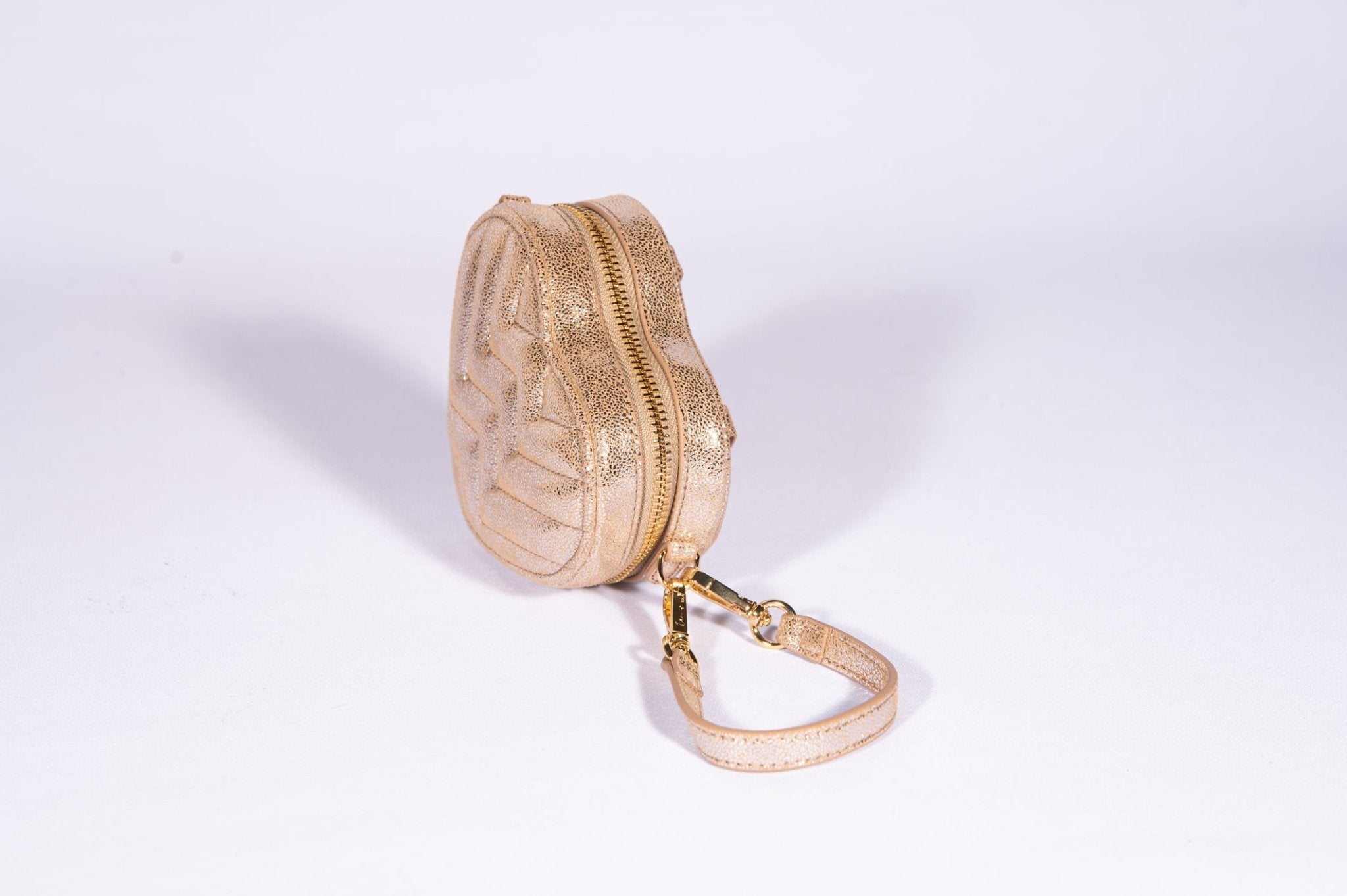 Leather Heart Bag Champagne by Weat - Peggell