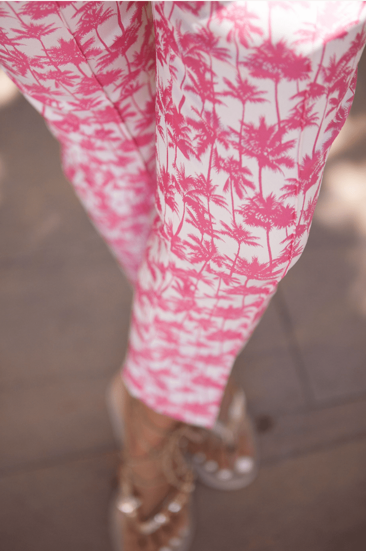Palm tree pants by Thomas Rath - light pink - Peggell