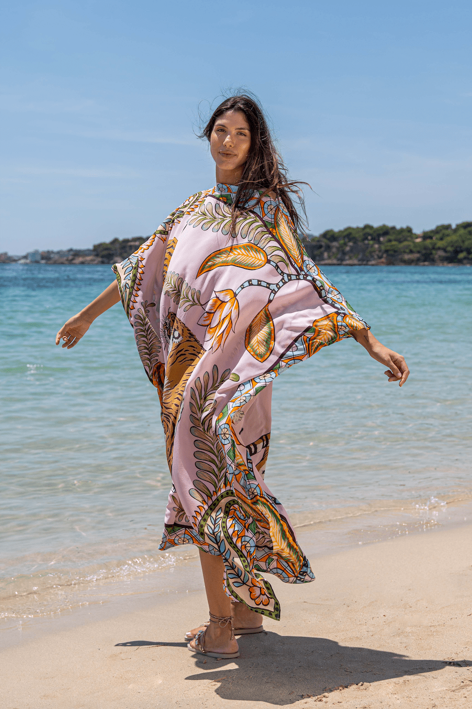 rose silk tunic - Peggell