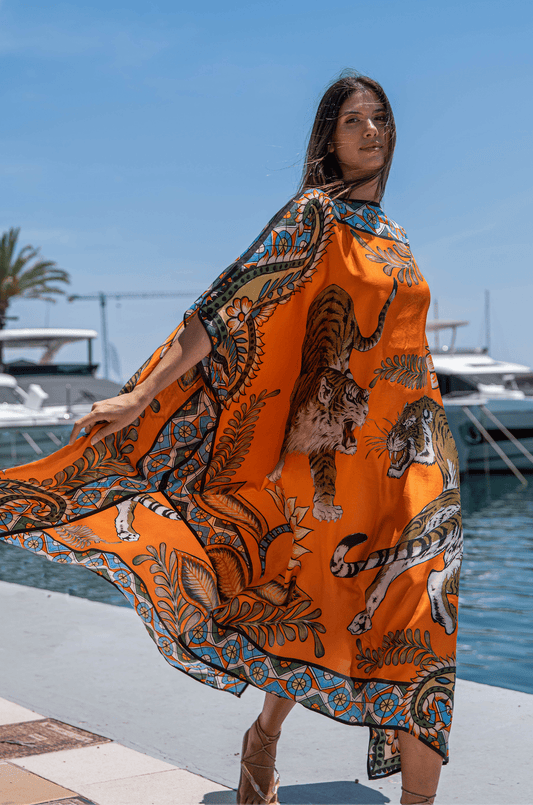 Tiger silk tunic - Peggell