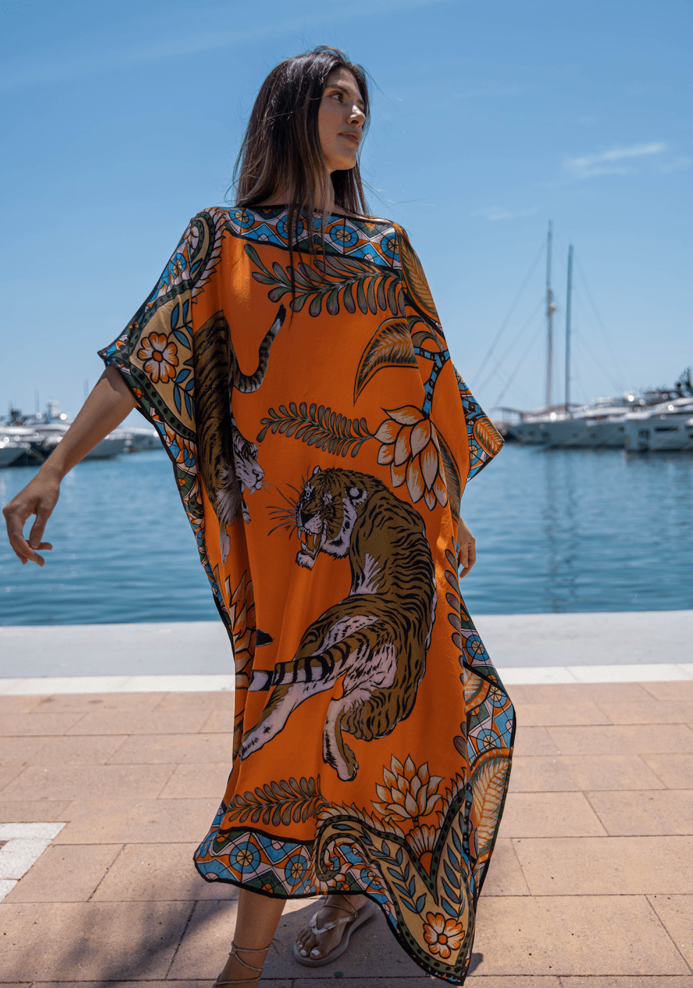 Tiger silk tunic - Peggell